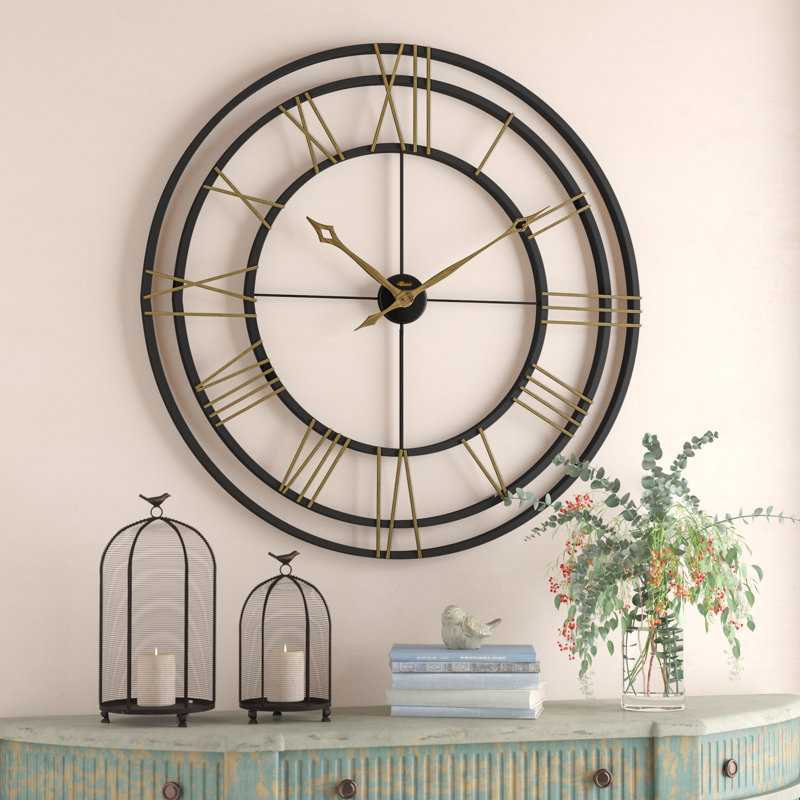 Gracie Oaks Oversized 45" Round Wall Clock & Reviews Wayfair.ca